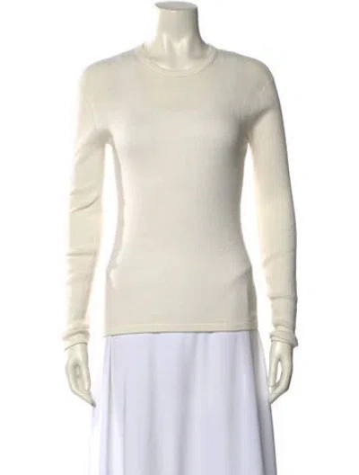 Pre-owned Lisa Yang Crew Neck Sweater In Neutral