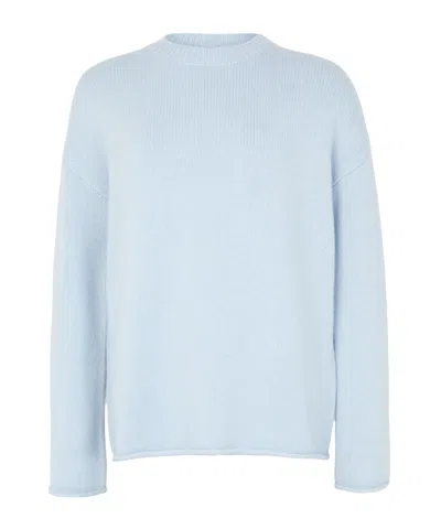 Lisa Yang Kristy Crew Neck Cashmere Sweater In Blue