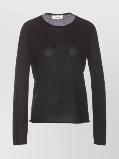 Lisa Yang Crewneck Knitwear Sheer Fabric In Gray