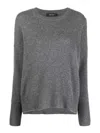 Lisa Yang Ribbed-knit Cashmere Jumper In Grey