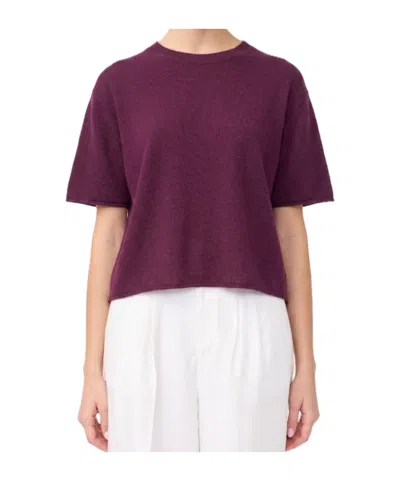 Lisa Yang Crew-neck T-shirt In Purple