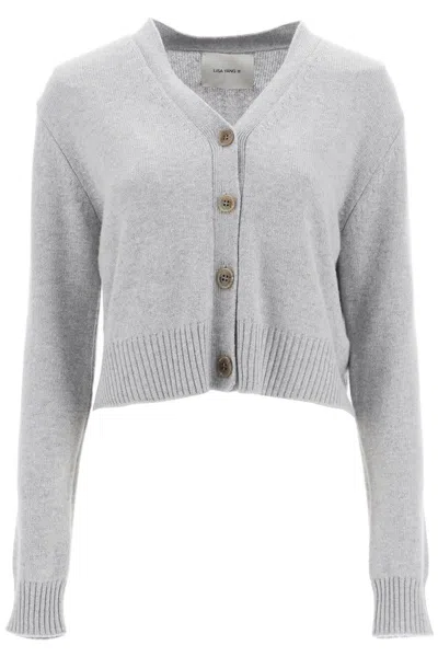 Lisa Yang Long-sleeved Knitted Cardigan In Grey
