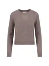 Lisa Yang Cropped Long-sleeve Sweater With Ribbed Cuffs In Multi