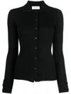 LISA YANG CUT-AWAY COLLAR CARDIGAN