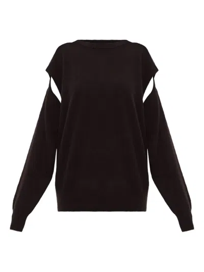 Lisa Yang Cut-out Sweater In Black