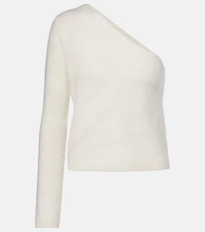 Lisa Yang Dae One-shoulder Cashmere Top In White