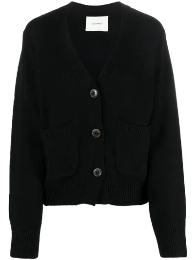 Lisa Yang 'danni' Black Knitted Cardigan In Cashmere Woman