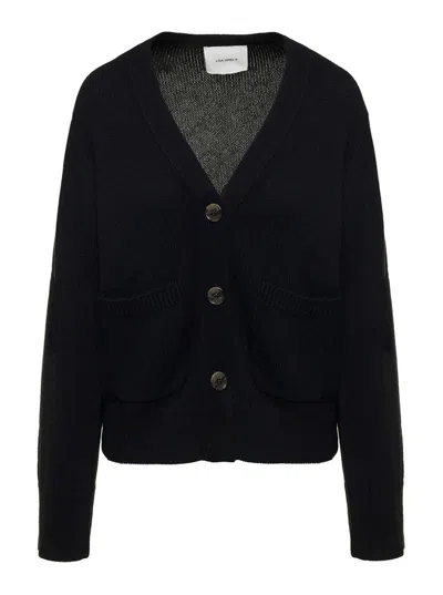 Lisa Yang 'danni' Black Knitted Cardigan In Cashmere Woman