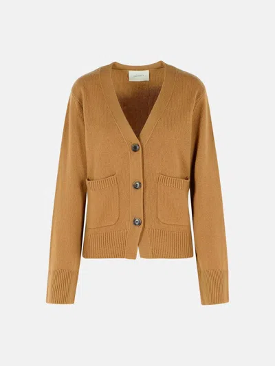 Lisa Yang 'danni' Brown Cashmere Cardigan