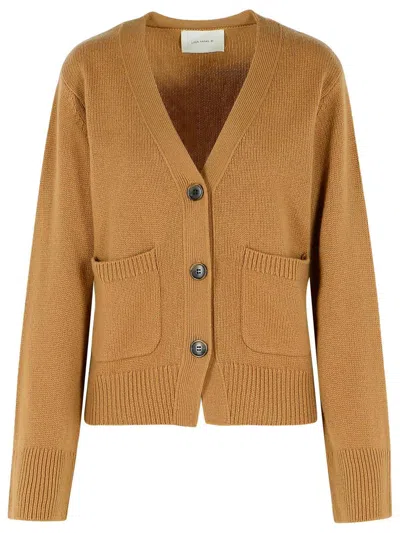 LISA YANG LISA YANG 'DANNI' BROWN CASHMERE CARDIGAN