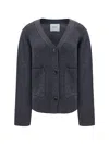 Lisa Yang Danni Cashmere Cardigan In Graphite