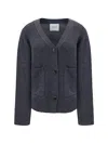 Lisa Yang Danni Cashmere Cardigan In Graphite