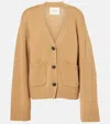 Lisa Yang Danni Cashmere Cardigan In Beige