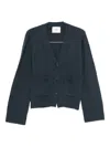 Lisa Yang Danni Cashmere Cardigan In Blue