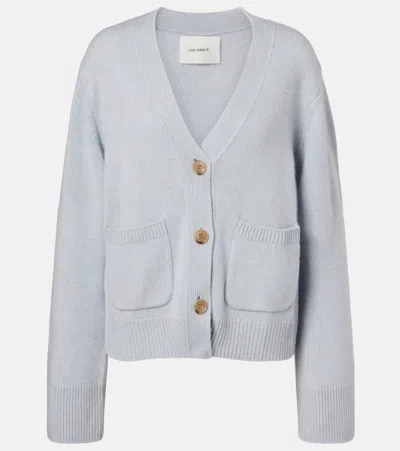 Lisa Yang Danni Cashmere Cardigan In Blue