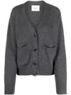 Lisa Yang Danni Cashmere Cardigan In Grey