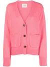 Lisa Yang Danni Cashmere Cardigan In Pink