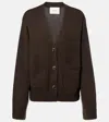Lisa Yang Kellie Cashmere Knit Cardigan In Brown