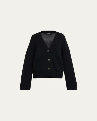 Lisa Yang Danni Black Knitted Cardigan In Cashmere Woman