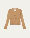 Lisa Yang Danni Cashmere Cardigan In Toffee