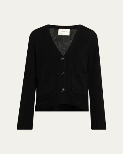 Lisa Yang Danni Cashmere V-neck Cardigan In Black