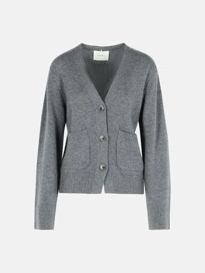 Lisa Yang 'danni' Graphite Cashmere Cardigan In Gray