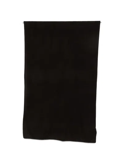 Lisa Yang Dark Brown Cashmere Scarf In Black
