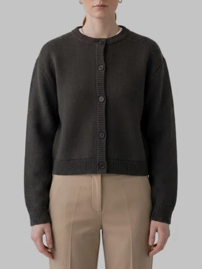 Lisa Yang Dark Fern Emmylou Cardigan Jacket In Gray