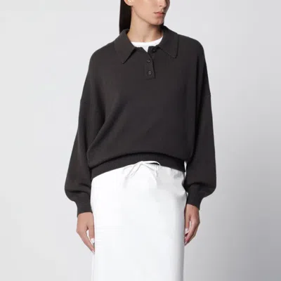 Lisa Yang Dark Green Etta Cashmere Sweater In Black