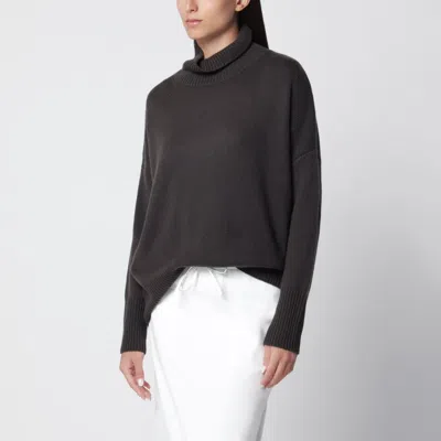 Lisa Yang Dark Green Heidi Cashmere Sweater In Brown
