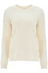 Lisa Yang Dea Cashmere Crewneck Pul In White
