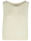 Lisa Yang 'devine' Cream Silk Blend Vest Women In Beige
