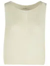 Lisa Yang 'devine' Cream Silk Blend Vest Women In Beige