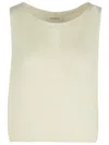 Lisa Yang 'devine' Cream Silk Blend Vest Women In Cream