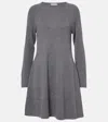 Lisa Yang Didih Cashmere Midi Dress In Grau