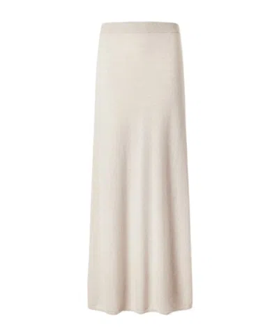 Lisa Yang Dolly Cashmere Midi Skirt In Neutral