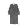 Lisa Yang Double-breasted Shawl-lapel Coat In Grey
