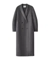 Lisa Yang Double-breasted Shawl-lapel Coat In Grey