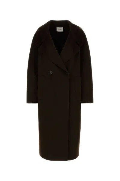 Lisa Yang Double-button Wool-cashmere Jacket In Darkoak