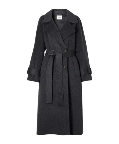 Lisa Yang Double-faced Wool And Alpaca-blend Coat In Black