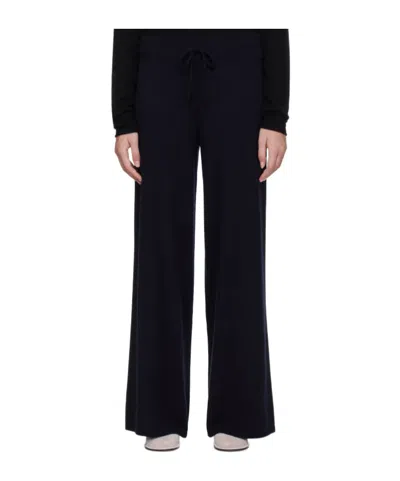 Lisa Yang Elastic Waist Casual Pants In Blue