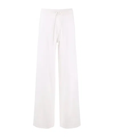 Lisa Yang Elastic Waist Casual Pants In White