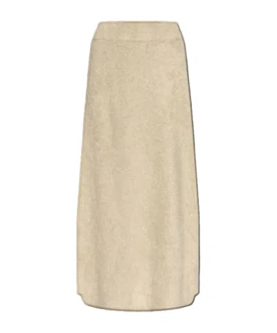 Lisa Yang Elastic Waist Skirt In Nude