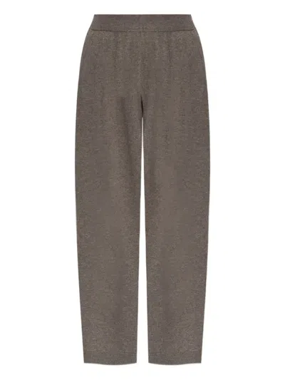 Lisa Yang Elastic-waistband Cashmere Trousers In Gray