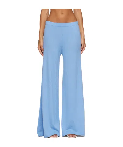 Lisa Yang Elastic Waistband Casual Pants In Blue