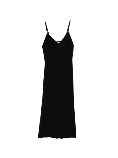 Lisa Yang Elegant V-neck Spaghetti Strap Dress Size 0 In Black
