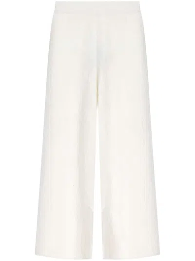 Lisa Yang Marlo Side-slit Cashmere Trousers In White