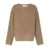 Lisa Yang Oversized Crewneck Knitwear Long Sleeves In Brown