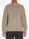 Lisa Yang Emil Cashmere Polo Sweater In Brown