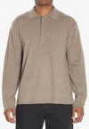 Lisa Yang Emil Cashmere Polo Sweater In Brown